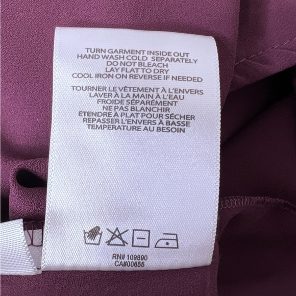 Melissa McCarthy Purple Faux Wrap Sleeveless Blouse Size 2x - Picture 9 of 10